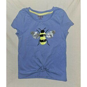 Cat And Jack Sequin Bee Knot Tee M (7/8)
